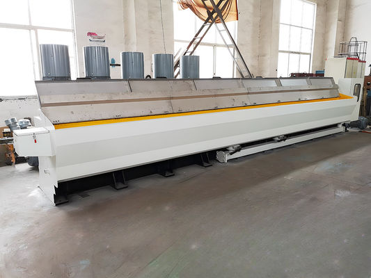 Harga yang bagus Kualitas baik tembaga batang pemecahan garis gambar mesin dengan annealer ganda spool mengambil mesin on line