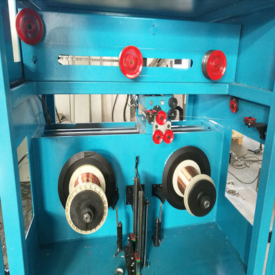 Harga yang bagus PLC Kawat Tembaga Produksi Line sepenuhnya otomatis Dual Reel Take Up Horizontal Kawat Menggambar Mesin on line