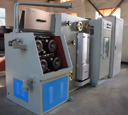 Harga yang bagus 0.1mm Outlet Fine Copper Wire Drawing Machine dengan Annealer Kontinuous Made China on line